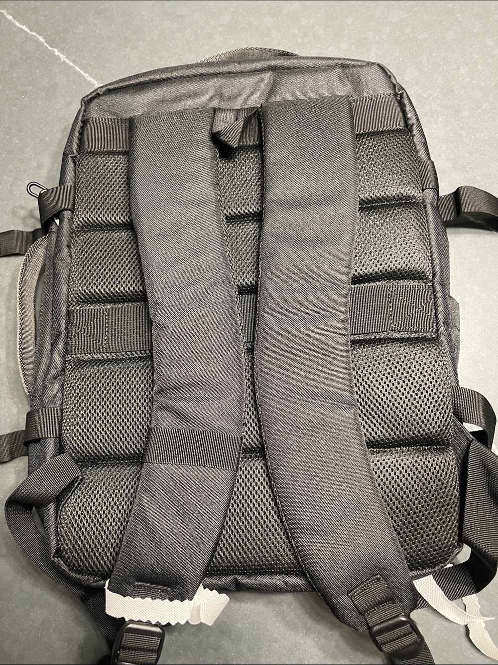 Sharper Image Black Backpack with Orange Accents perfect for travel or school - Picture 4 of 8
